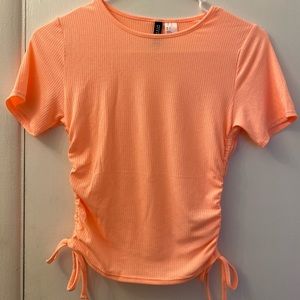 H&M neon salmon top